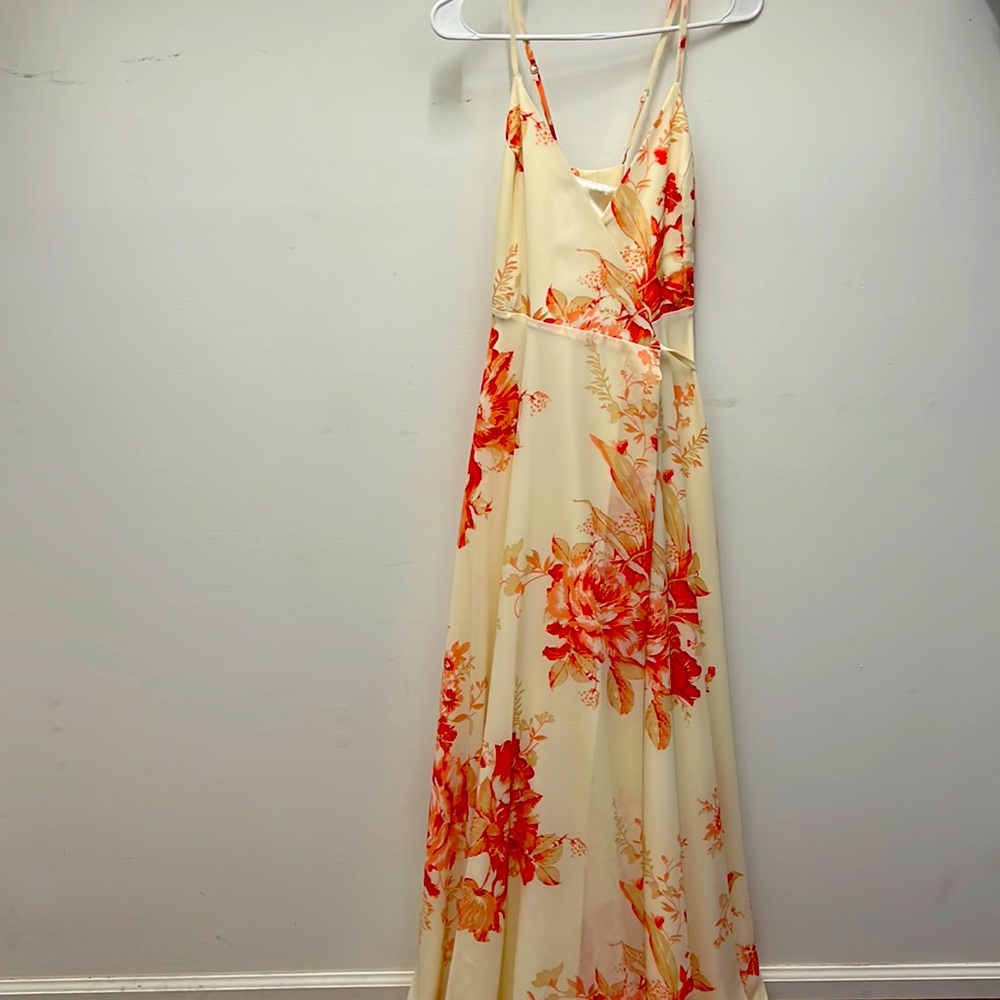 Mix wrap dress